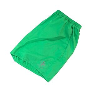 RLX Ralph Lauren Mens Green Athletic Running Shorts Size L Elastic Waist